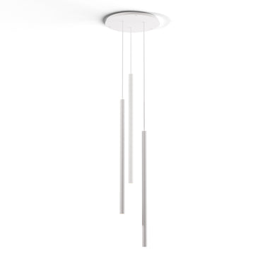 Koncept Combi Pendant 36" Circular 3 Combo Matte White Matte White Canopy Suspension Flush Mount 2-in-1