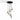 Koncept Combi Pendant 6" Circular 6 Combo Brass Matte Black Canopy 9" Glass Plate Tea Brown Attachment Suspension Flush Mount 2-in-1