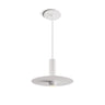 Koncept Combi Pendant 6" Matte White Matte White Canopy 9" Metal Plate White Paintable Attachment Suspension Flush Mount 2-in-1