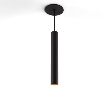Koncept Combi Pendant 12" Matte Black Matte Black Canopy Suspension Flush Mount 2-in-1