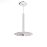 Koncept Combi Pendant 12" Matte White Matte White Canopy 9" Metal Plate White Paintable Attachment Suspension Flush Mount 2-in-1