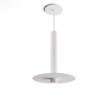 Koncept Combi Pendant 12" Matte White Matte White Canopy 9" Metal Plate White Paintable Attachment Suspension Flush Mount 2-in-1
