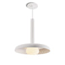 Koncept Combi Pendant 12" Matte White Matte White Canopy 12" Shade Matte White Attachment Glass Ball Attachment Suspension Flush Mount 2-in-1