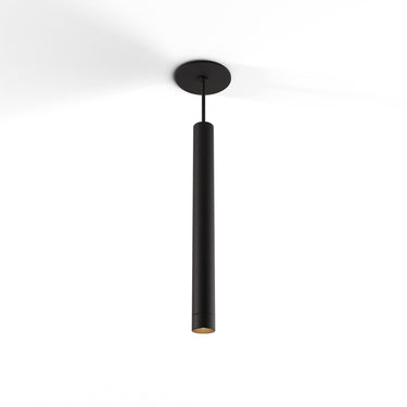 Koncept Combi Pendant 16" Matte Black Matte Black Canopy Suspension Flush Mount 2-in-1