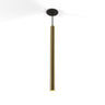 Koncept Combi Pendant 24" Brass Matte Black Canopy Suspension Flush Mount 2-in-1