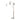 Nova of California Santa Clara Bone Porcelain 3 Light Arc Floor Lamp 85 Weathered Brass Walnut