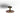 Koncept Combi Pendant 6" Brass Matte Black Canopy 9" Glass Plate Tea Brown Attachment Suspension Flush Mount 2-in-1