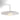 Koncept Combi Pendant 12" Matte White Matte White Canopy 20" Acoustic Panel Light Marble Attachment Glass Ball Attachment Suspension Flush Mount 2-in-1