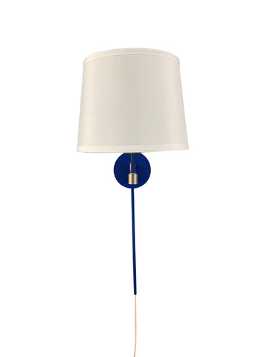 House of Troy Sawyer Cobalt/Satin Nickel Wall Swing Lamp