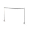 Koncept Sobre 36" Desk Clamp Mounted Warm Light Silver