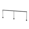 Koncept Sobre 2 x 36" Desk Clamp Mounted Occupancy Sensor Dimmer Control Warm Light Metallic Black