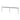 Koncept Sobre 2 x 36" Through Table Mounted Warm Light Metallic Black