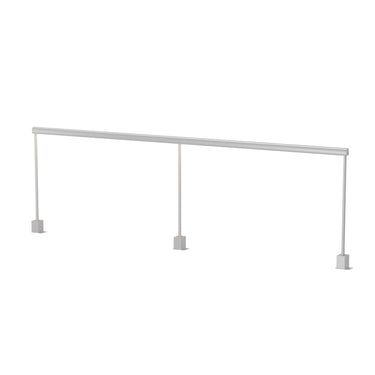Koncept Sobre 2 x 36" Desk Clamp Mounted Warm Light Silver