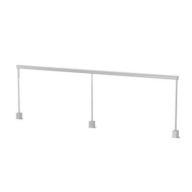 Koncept Sobre 2 x 36" Desk Clamp Mounted Occupancy Sensor Dimmer Control Warm Light Silver
