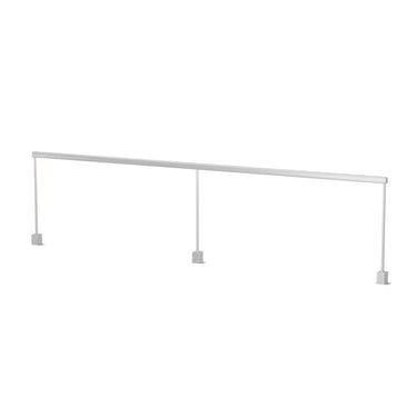Koncept Sobre 2 x 46" Desk Clamp Mounted Warm Light Silver