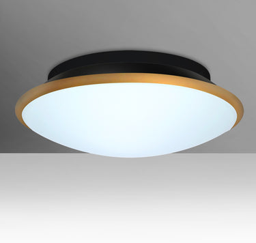Silk 12 in Opal/Gold glass, straight-on | Besa Lighting – Besa photographs the Silk 16; the Silk 12 is the same design in a smaller size
