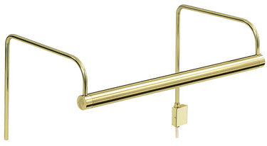 House of Troy Slim-Line 6" Polished Brass Plug-In Picture Lights