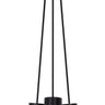 Mina Alabaster 3-Light Small Chandelier by Sean Lavin in Black, three alabaster globes hanging on cords from a round canopy