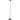Black Tepa Medium rechargeable floor lamp by Sean Lavin, full-height studio view