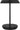 Black Tepa Short Accent rechargeable table lamp, front view on white