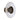 Sly round LED sconce in Black with clear glass | Besa Lighting