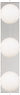 Orbel 3-Light Frosted Globe Bath - front