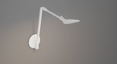 Koncept Splitty Reach Warm Light Matte White Hardwire Wall Mount