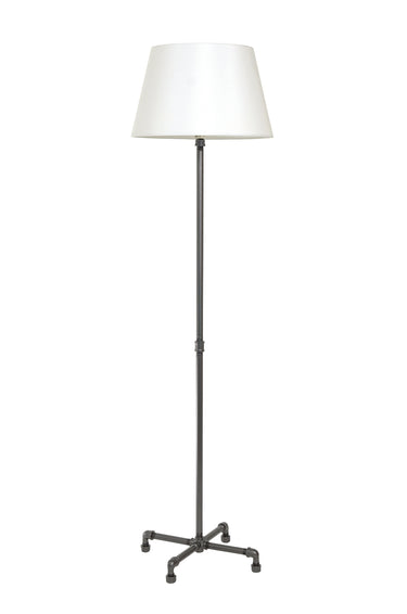 House of Troy Studio industrial granite floor lamp with fabric shade