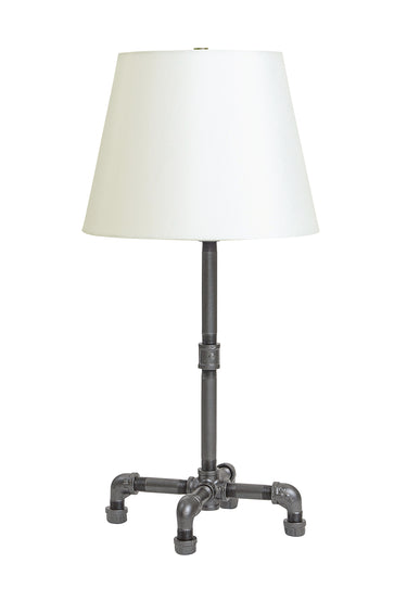 House of Troy Studio industrial granite table lamp with fabric shade