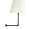 House of Troy Studio industrial granite wall lamp with fabric shade (pin up only)