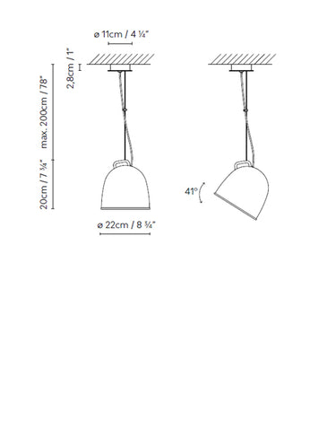Measurements for the Scout S22 (line drawing)
