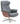 Timeout ergonomic recliner chair by Conform Sweden in grey sheepskin for living room comfort