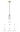 Visual Comfort Selina cone glass pendant, damp-rated for stylish bathroom or kitchen use