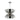 Extra-large double dome ceiling light with LED, 26" width, suited for high-ceiling residential settings