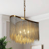 Shoebill 4-Light Brass Chandelier - 18" Empire Glam Style