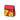 Red and yellow Pop Art Cheese bag by JumpFromPaper, product view