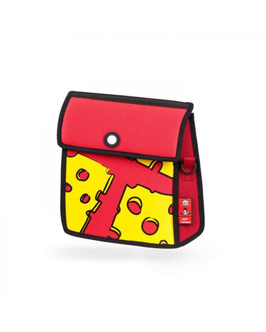 Red and yellow Pop Art Cheese bag by JumpFromPaper, product view