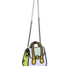 Mint Green Owl bag by JumpFromPaper with illustrated 2D outlines
