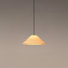 Santa & Cole Sísísí Cónicas Planas pendant light with stitched beige parchment shade