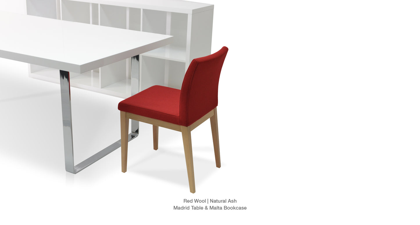 Soho Concept Aria Wood Base and Fabric Seat Dining Chair 23