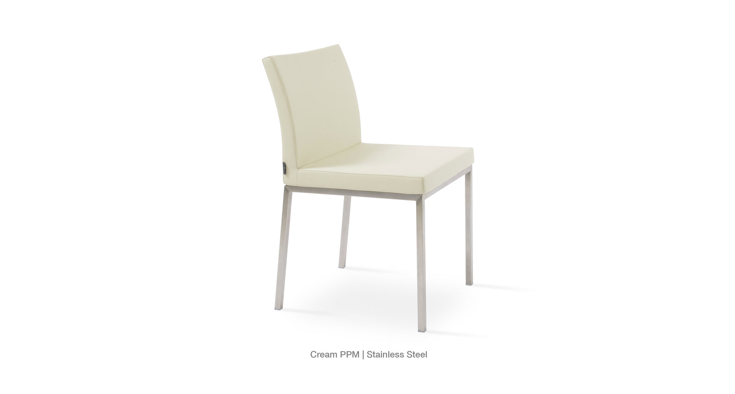 Soho Concept Aria Metal Chair - Leather