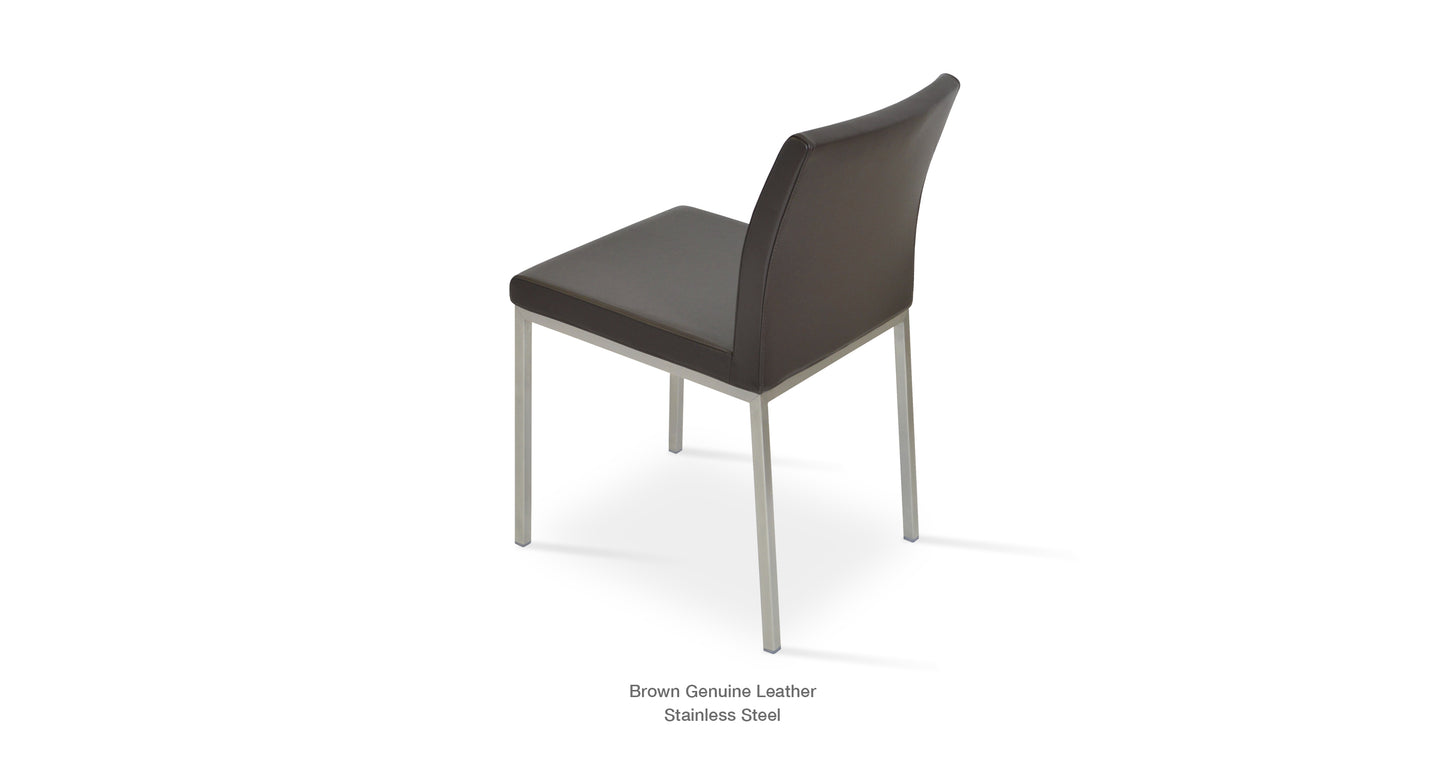 Soho Concept Aria Metal Chair - Leather
