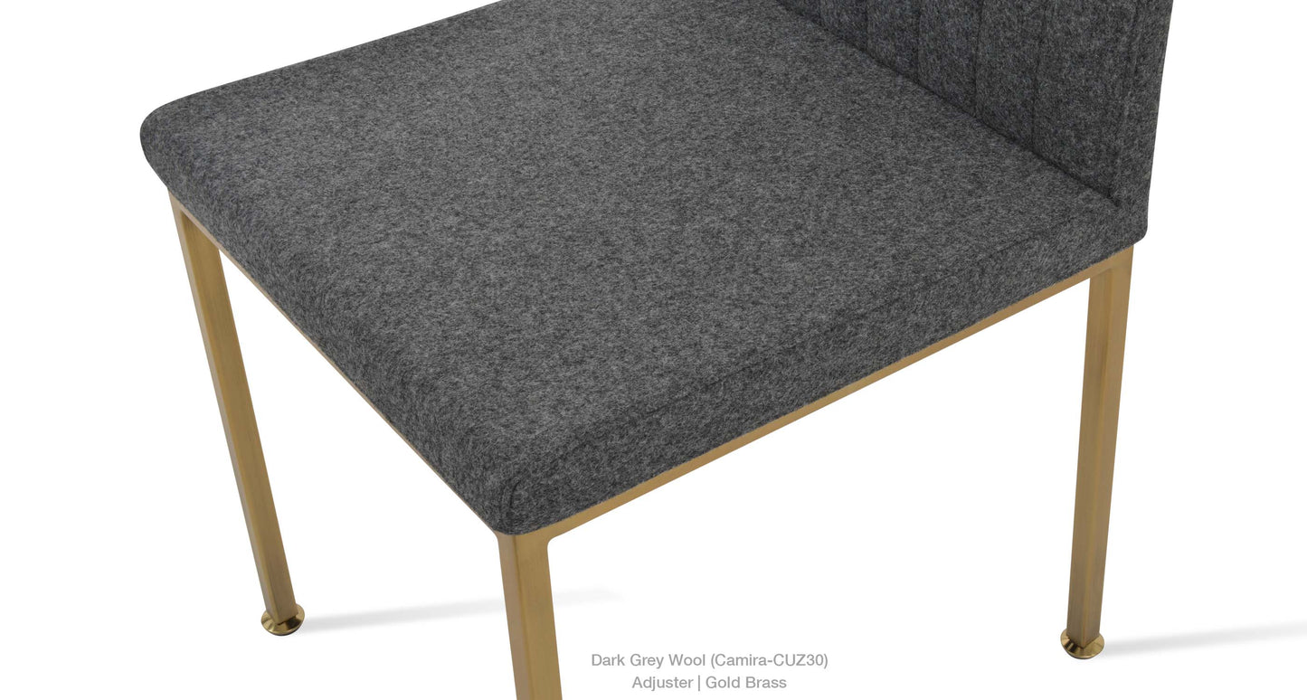 Zeyno Dining Chair with Metal Base