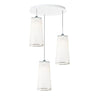 Solis 3-Light Fabric LED Pendant Light by Pablo Designs