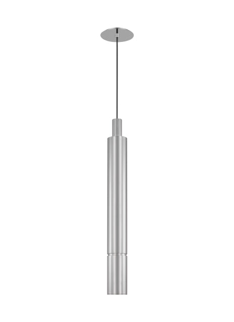 Sottile Pendant Light Polished Steel with Stainless Ring