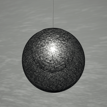 Mayuhana 2 Sphere Double-Shade Pendant, Yamagiwa – Black shade