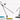 Two Superlight lamps by Pablo, Black and White, with colorful interchangeable felt pads