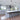 ET2 Sven glass dome pendant over a kitchen island