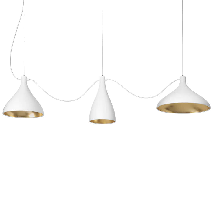 Swell String 3 Mixed Pendant Light by Pablo Designs