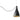 Swell String Single Narrow Pendant Light by Pablo Designs